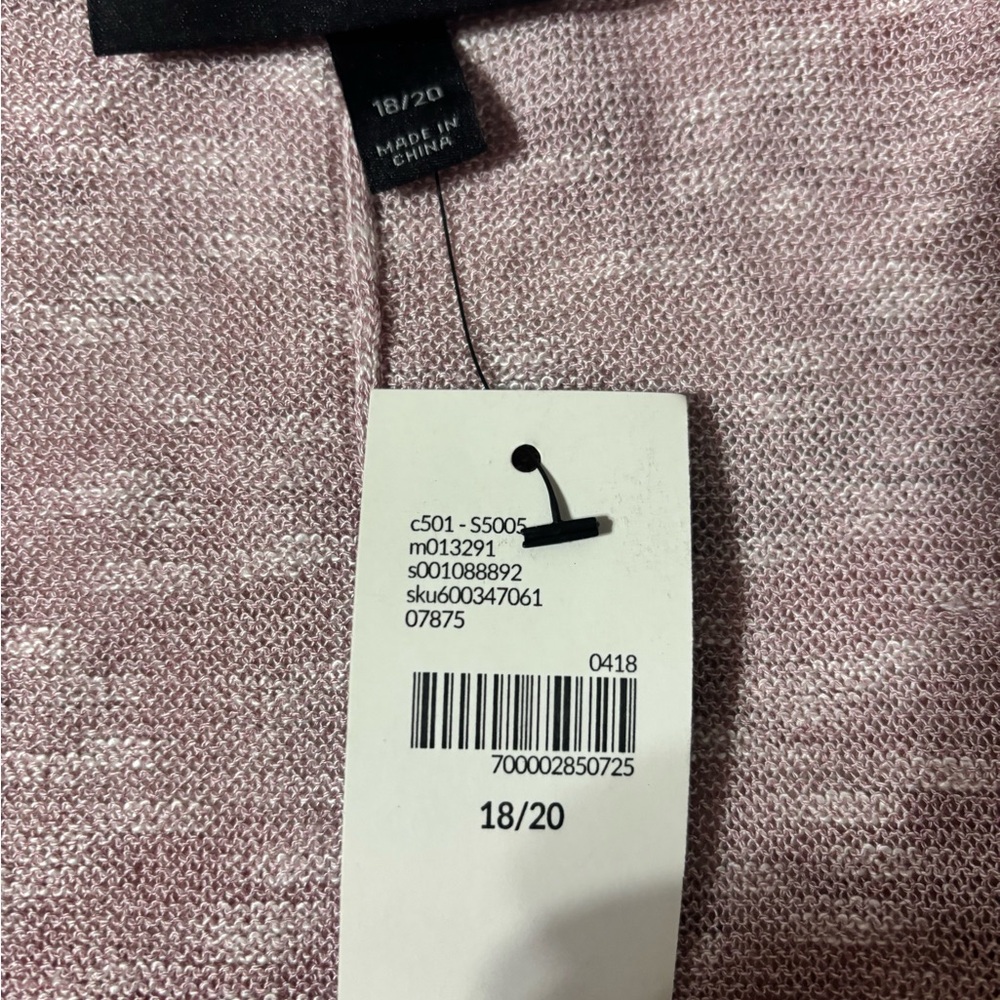 Lane Bryant Blush Pink Open Front Cardigan Size 18/20 NTT - Picture 5 of 7